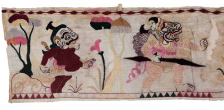 Eave hanging (ider-ider) with scenes from the Ramayana