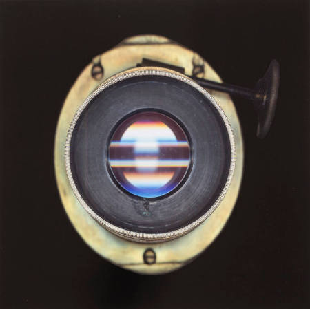 Digital scan of Lerebours daguerreotype camera lens, 1848