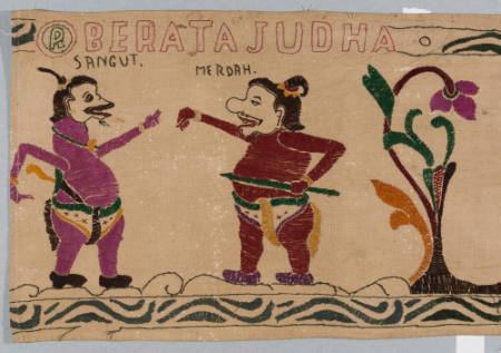 Eave hanging (ider-ider) depicting Berata Judha