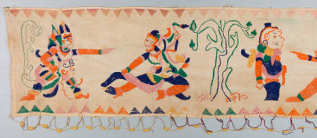 Eave hanging (ider-ider) with scenes from the Ramayana