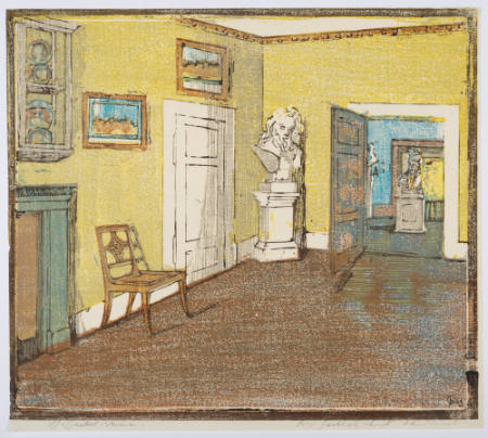 Gelber Saal (Yellow room), plate 9 from the Goethe House Series