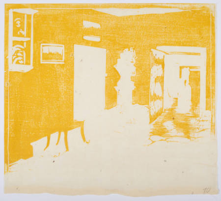 Proof of yellow block for Gelber Saal (Yellow room), plate 9 from the Goethe House Series