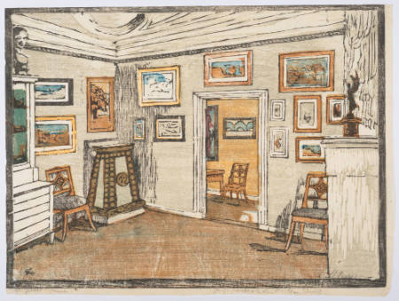 Deckenzimmer (Ceiling Room), plate 17 from the Goethe House Series