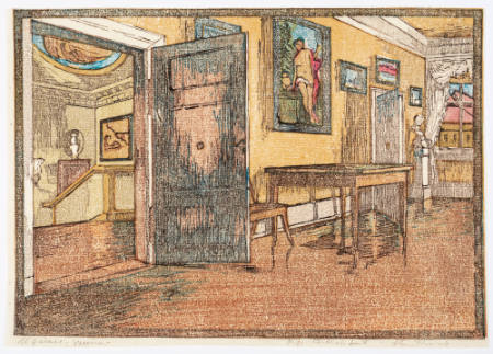 Gelber Saal II (Yellow Room II), plate 19 from the Goethe House Series