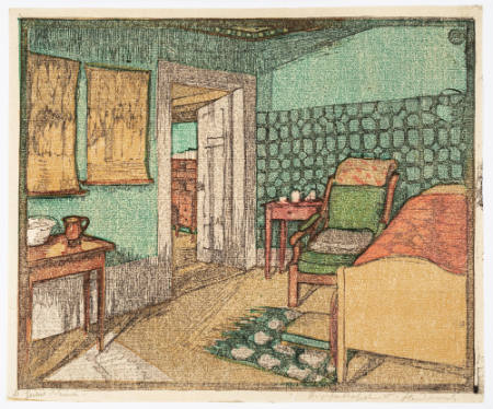 Schlafzimmer II (Sterbezimmer II) (Bedroom II (Death Room II)), plate 22 from the Goethe House Series