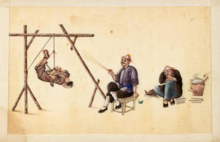Versions of Punishment, Prisoner suspended from rack