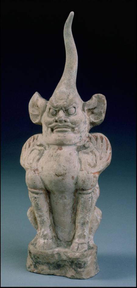Tomb figure of a guardian chimera