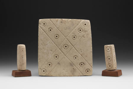 Set of Three Carved Stone (Game?) Blocks