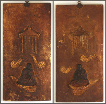 Pair of temple plaques
