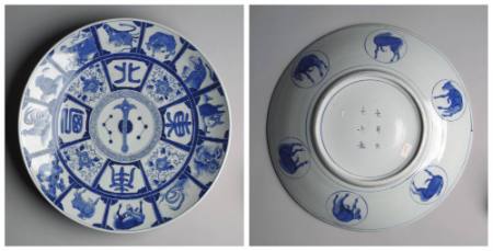 Large Plate with Zodiacal Animals