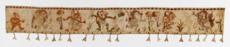 Eave hanging (ider-ider) with scenes from Calonarang
