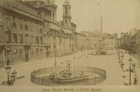 Piazza Navona e Circolo Agonale [Piazza Navona and Circus Circle], plate 14 from "Roma"