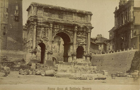 Arco di Settimio Severo [Arch of Settimus Severus], plate 20 from "Roma"
