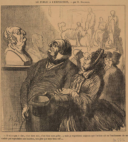 Le Public  A L'Exposition ... "Il n'y a pas à dire, c'est bien moi"