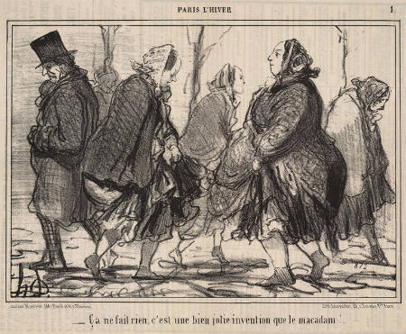 Paris l'hiver - ¿a ne fait rien, c'est une bien jolie invention que le macadam!