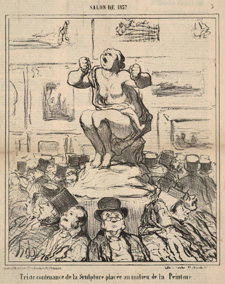 Salon de 1857 - Triste contenance de la sculpture...