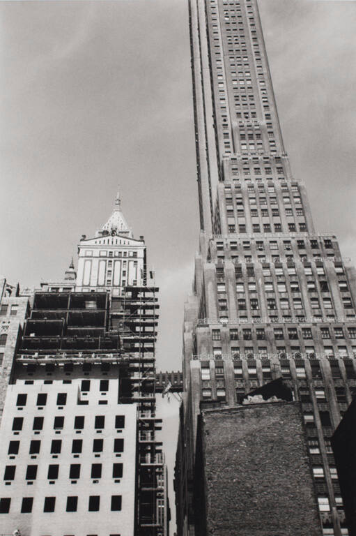 View of downtown New York City from Pine Street
