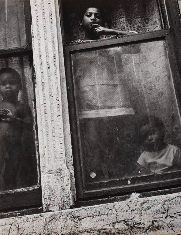 Children in window