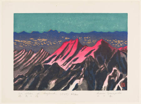 Mt. Hotaka at Daybreak