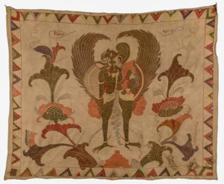 Rectangular hanging (tabing) depicting Paksi Djatayu