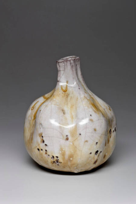 Raku-fired vase