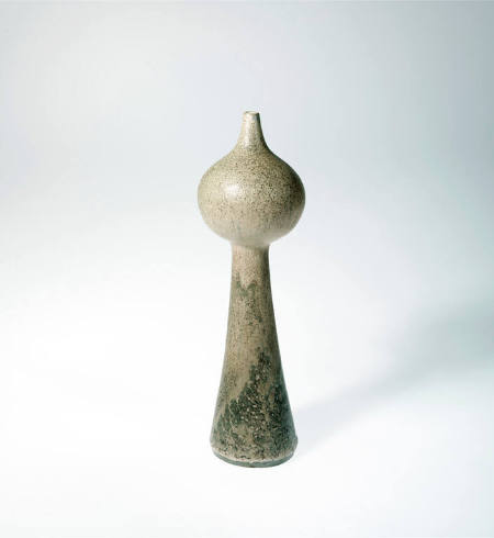 Tall gourd-form vase