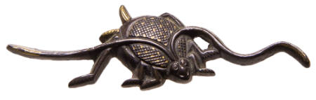 Pair of menuki of crickets