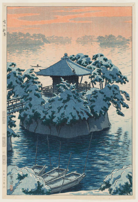 Go-dai-do in Snow, Matsushima