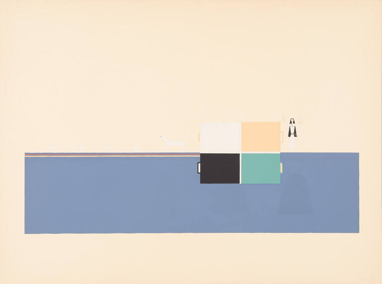 Stencil print from the portfolio Where the Two Came to Their Father: A Navajo War Ceremonial