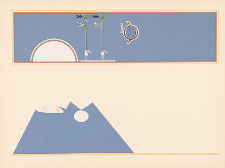 Stencil print from the portfolio Where the Two Came to Their Father: A Navajo War Ceremonial