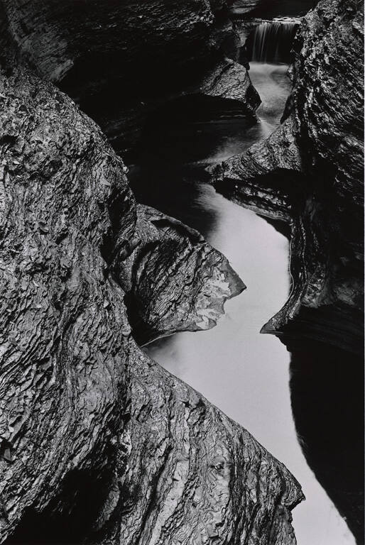 [Waterfall and rocks—Watkins Glen State Park]