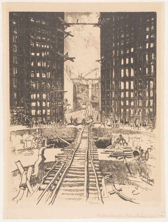 Building the Gates, Pedro Miguel Lock