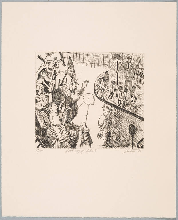 First Day of School, from the portfolio Eight Etchings