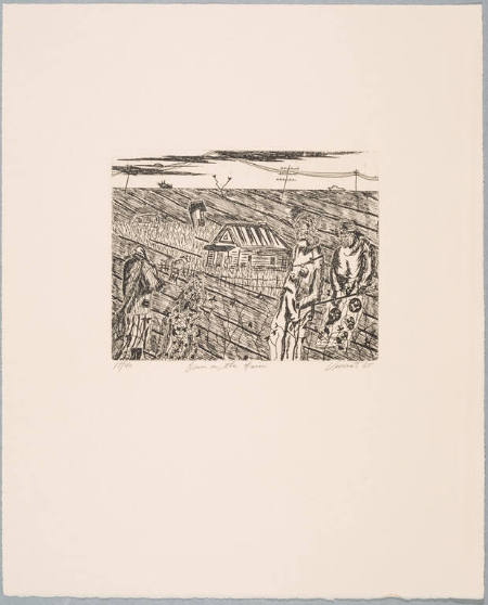 Down on the Farm, from the portfolio Eight Etchings