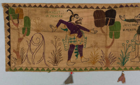 Eave hanging (ider-ider) with scenes from the Ramayana