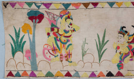 Eave hanging (ider-ider) with scenes from the Ramayana