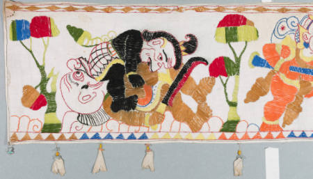 Eave hanging (ider-ider) with scenes from the Ramayana