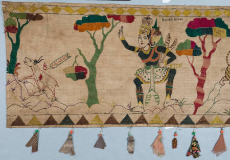 Eave hanging (ider-ider) with scenes from the Ramayana