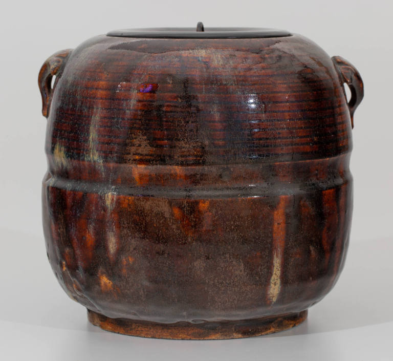 Fresh water jar (mizusashi), Seto ware