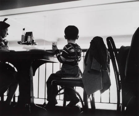 Boy in automat, New York City