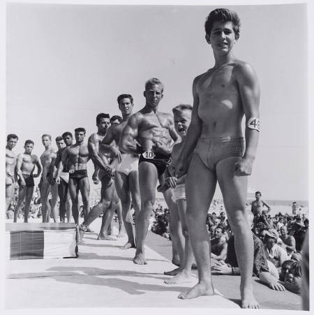 Contestants, Muscle Beach, Santa Monica, California