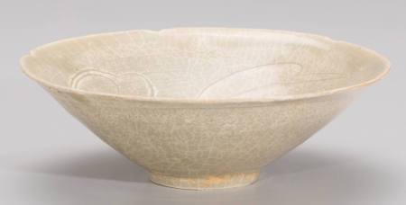 Bowl with abstract floral decoration