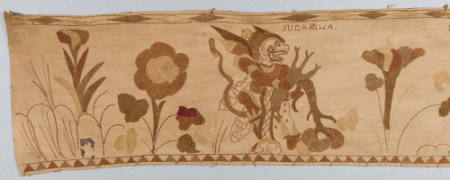 Eave hanging (ider-ider) with a scene from the Ramayana