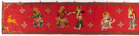 Ider-ider (eave hanging) with a scene from the Ramayana