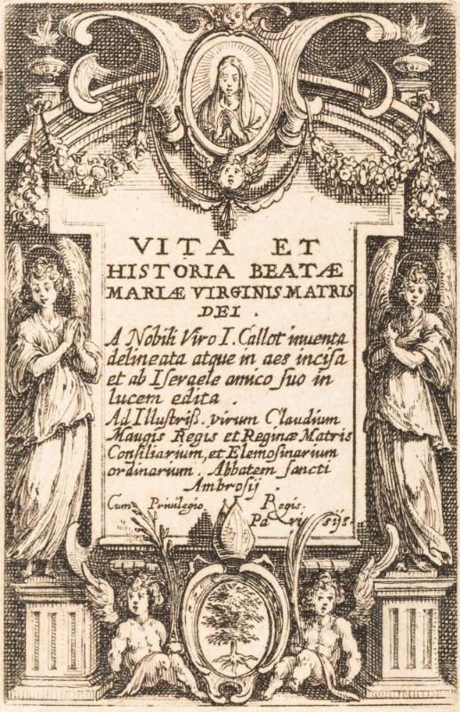 Frontispiece of La Vie de La Sainte Vierge (The Life of the Virgin)