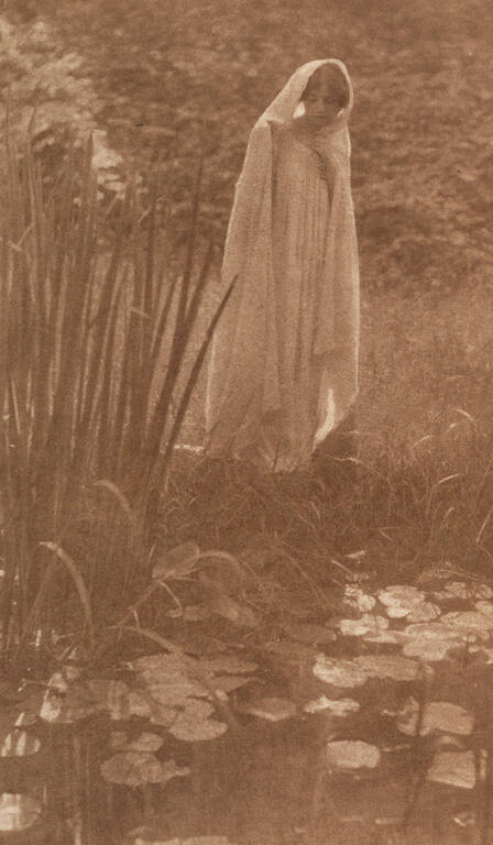 [Woman by a pond]
