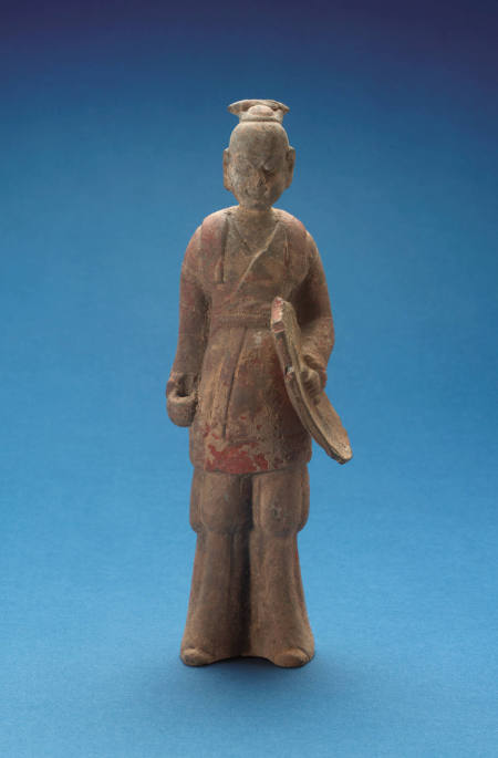 Tomb figurine of a standing soldier