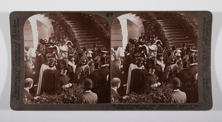 Diplomats and other distinguished guests at the White House, Washington