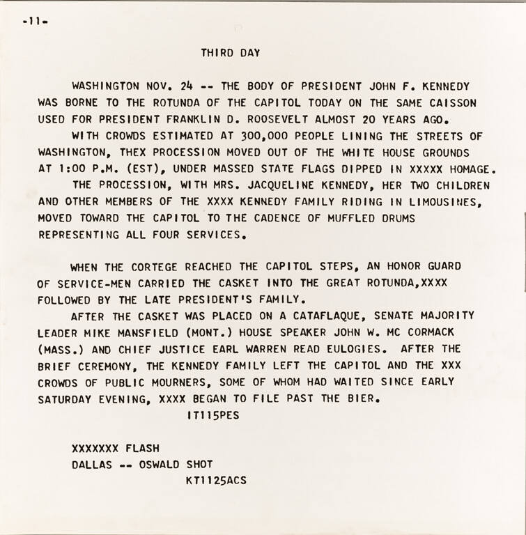 Flash-November 22, 1963