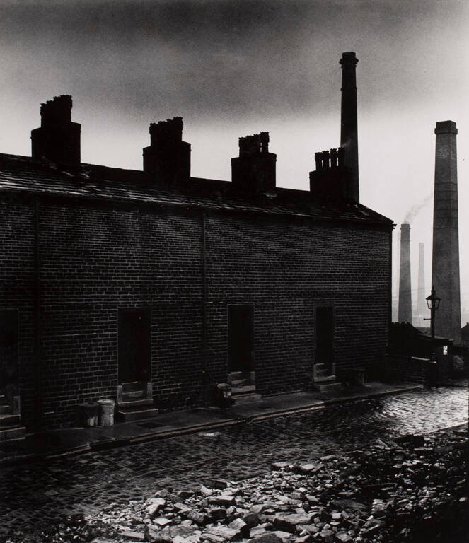 Coal-miners' houses without windows to the street